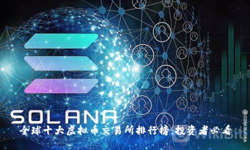 全球十大虚拟币交易所排行榜:投资者必看